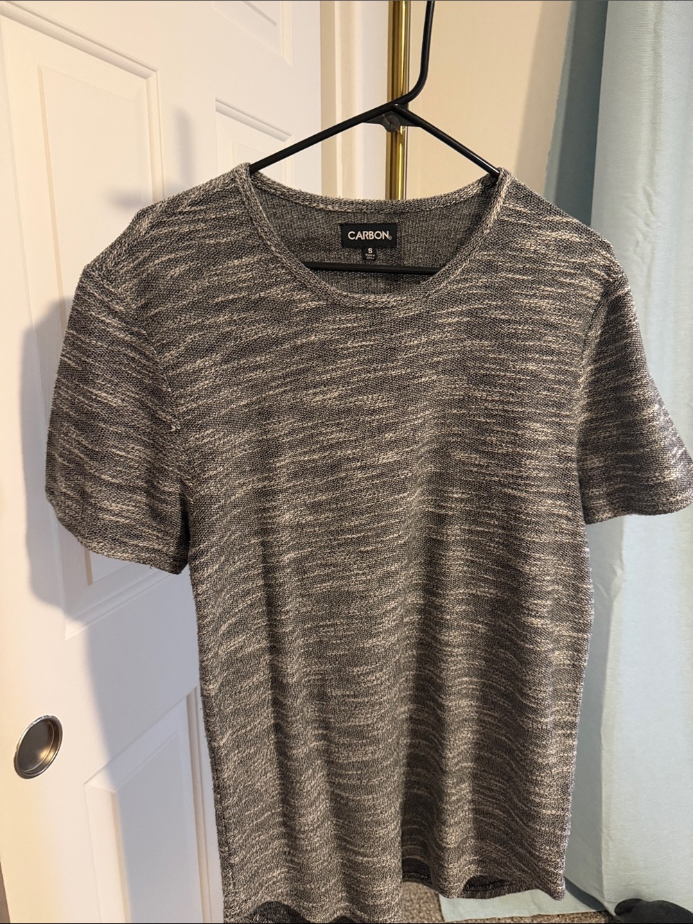Carbon Heathered Gray Short Sleeve Crew Tee